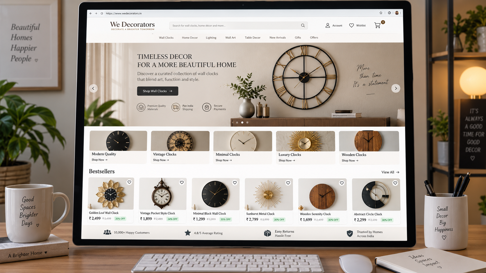We Decorators storefront support visual